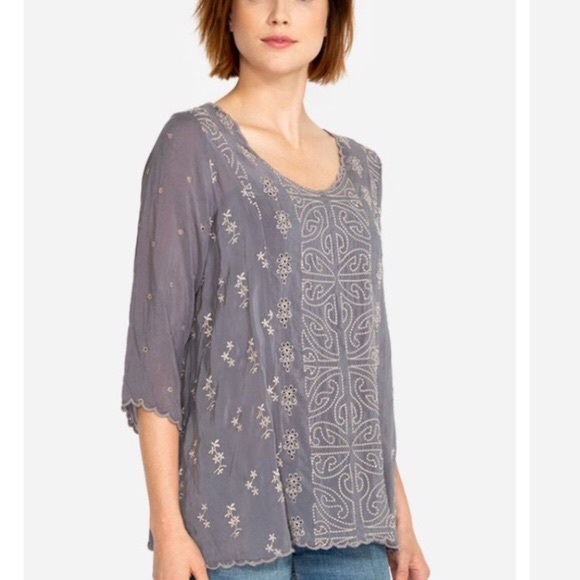 Johnny Was Tops - Johnny Was Ridden Blouse NWT Size Small